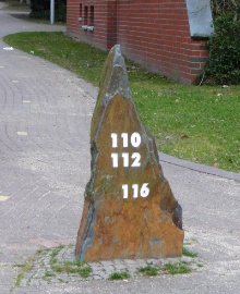 Hausnummern am Försterweg
